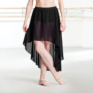 Bloch Daria R8821 Georgette Hi Low Ballet Dance Skirt with Shorts