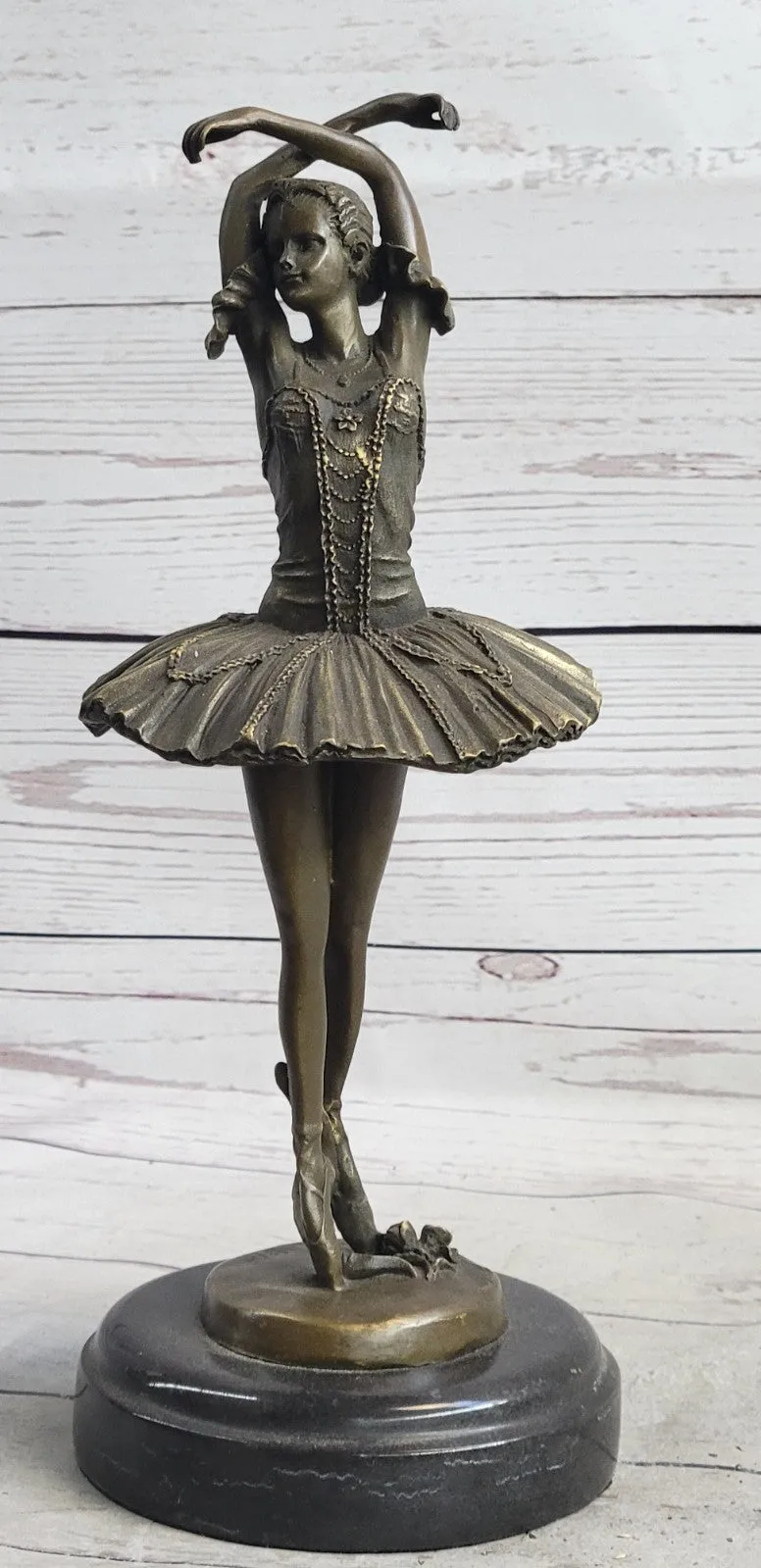 Bronze Handcrafted Art  Sculpture Prima Ballerina Dancer Ballet Statue Metal