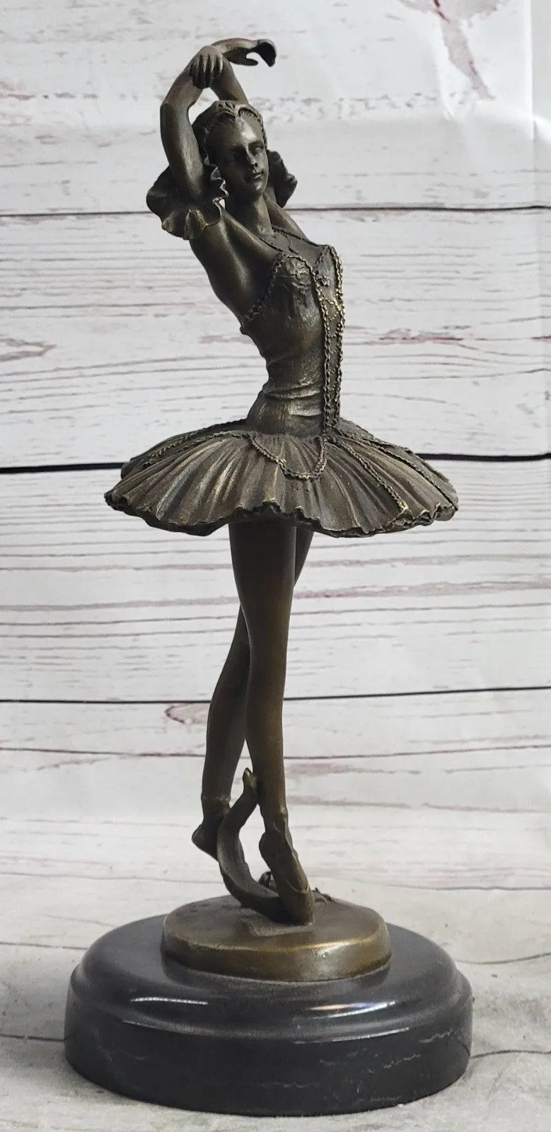 Bronze Handcrafted Art  Sculpture Prima Ballerina Dancer Ballet Statue Metal