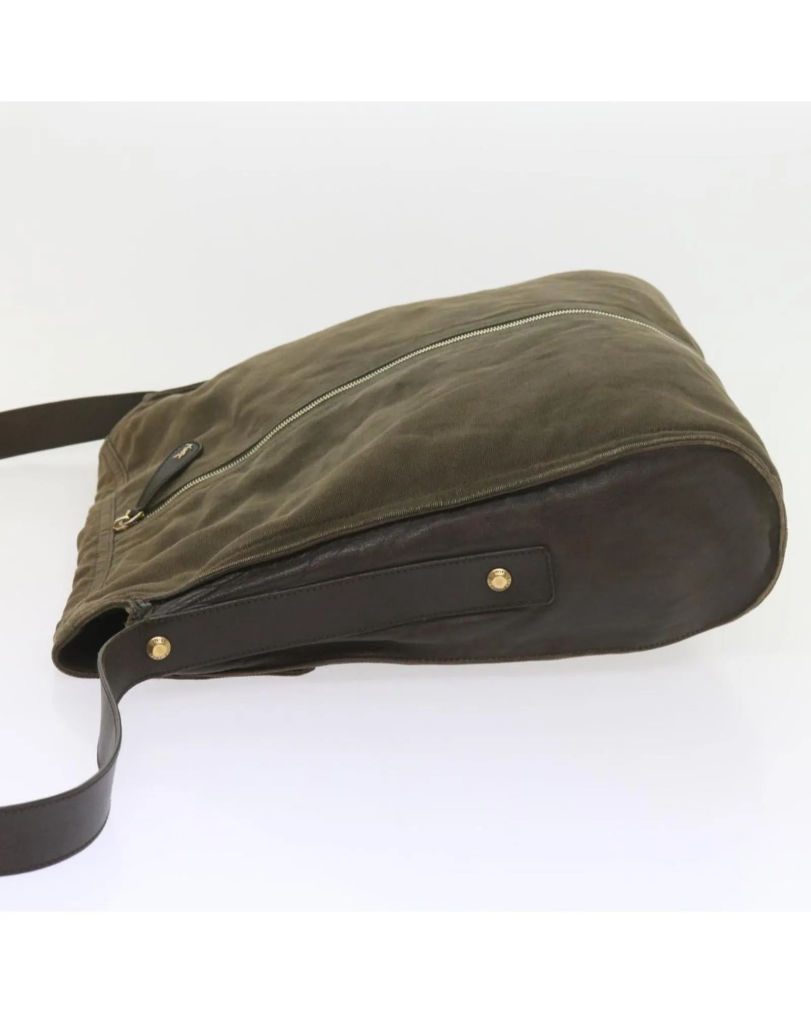 Canvas Khaki Shoulder Bag