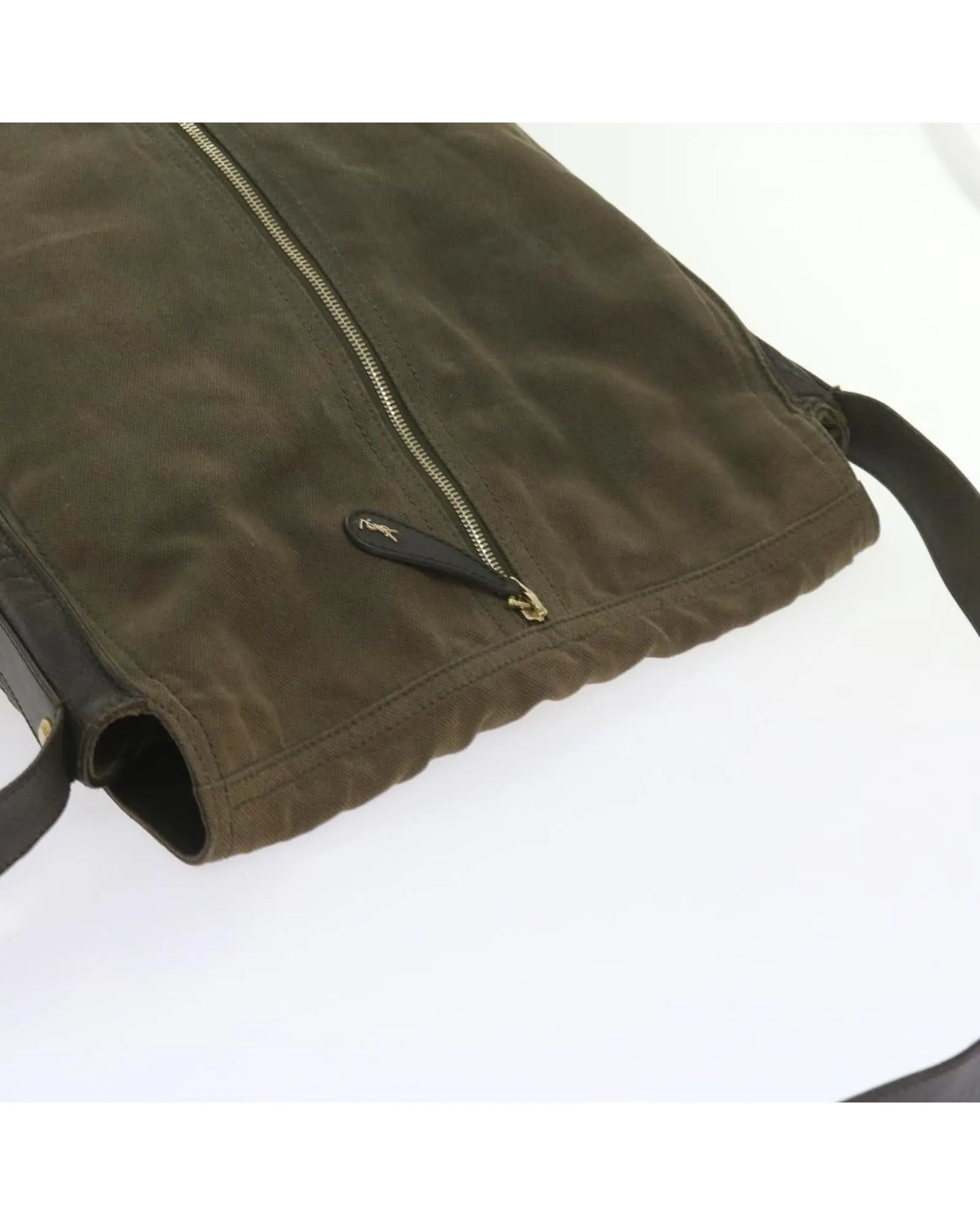 Canvas Khaki Shoulder Bag