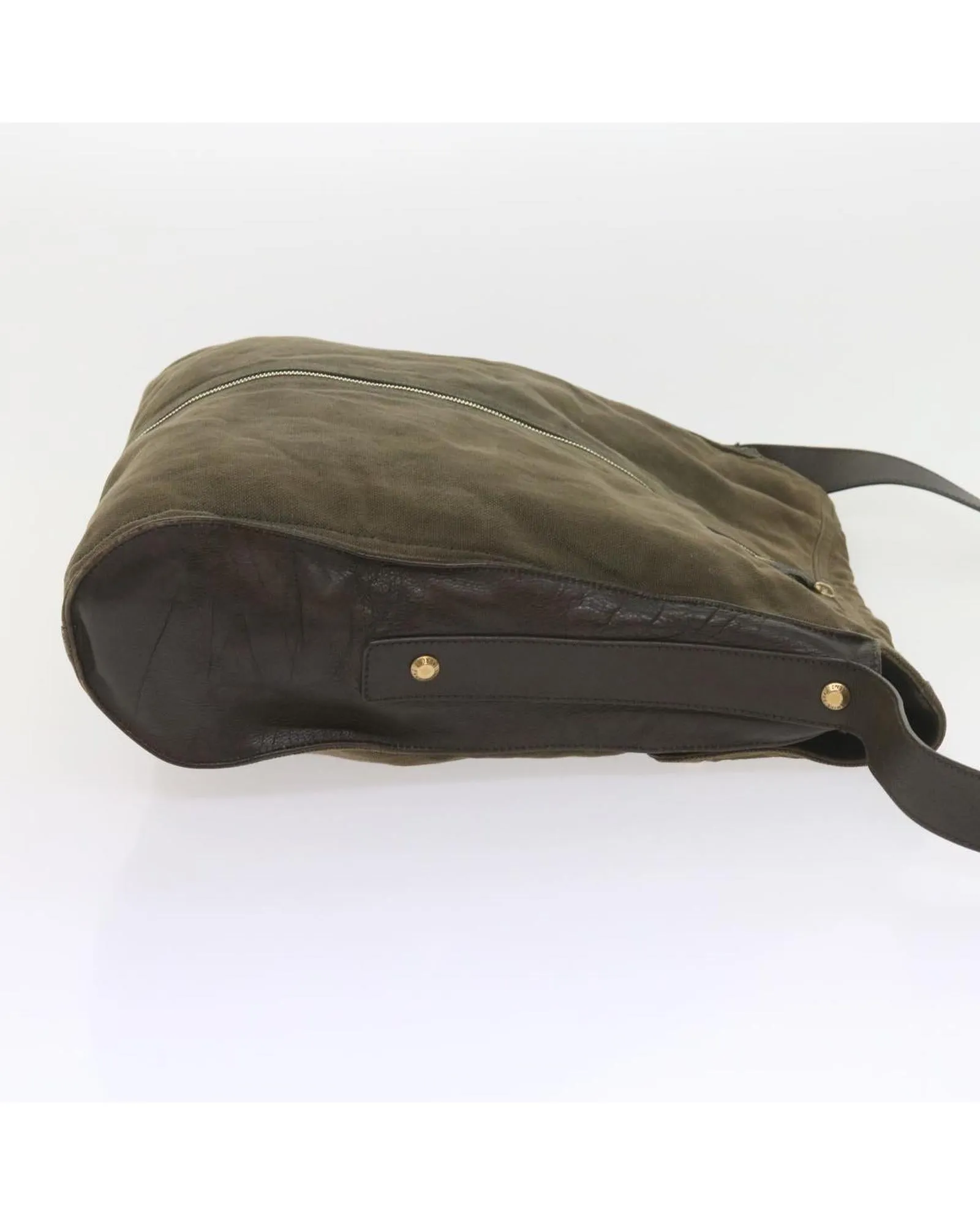 Canvas Khaki Shoulder Bag