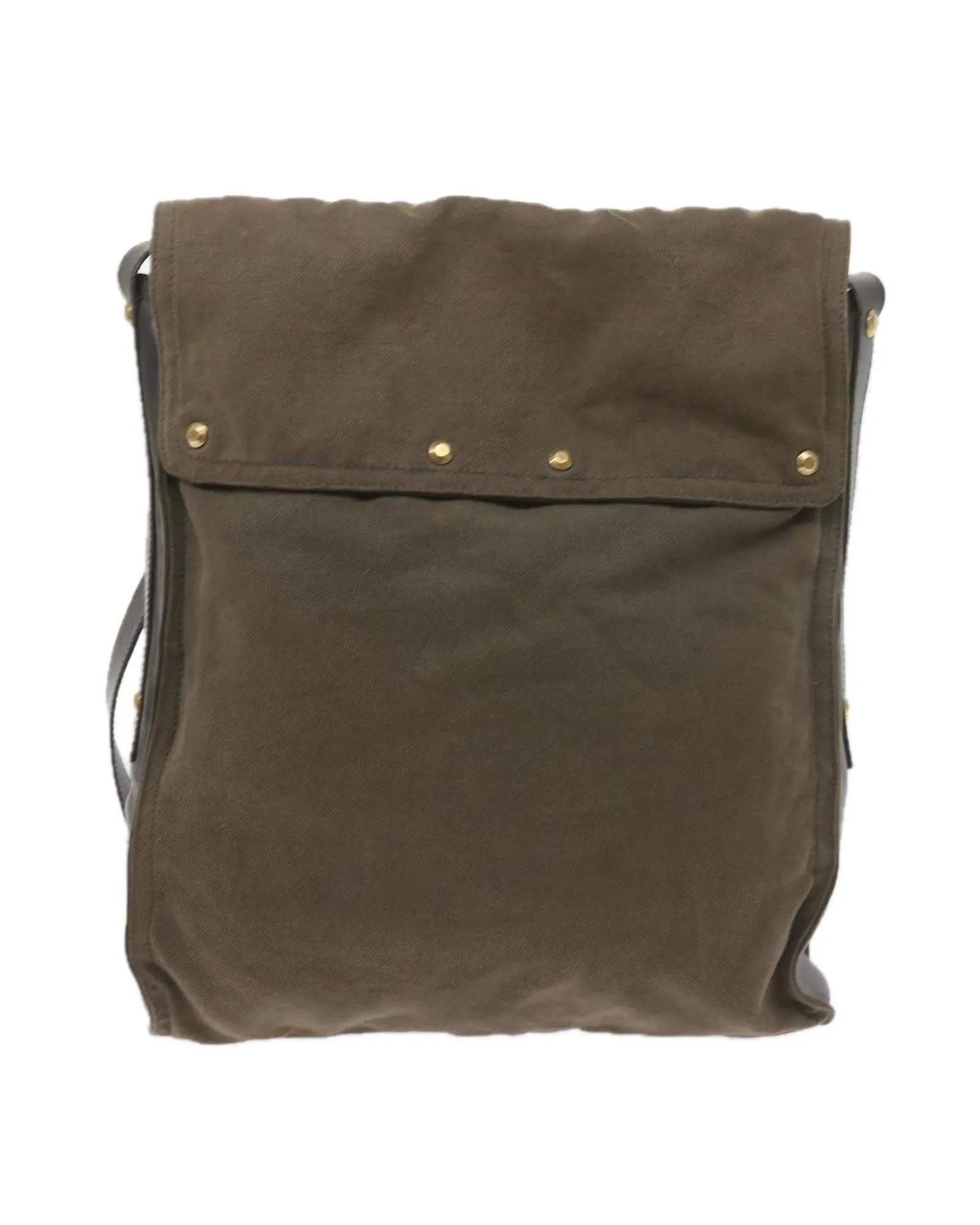 Canvas Khaki Shoulder Bag