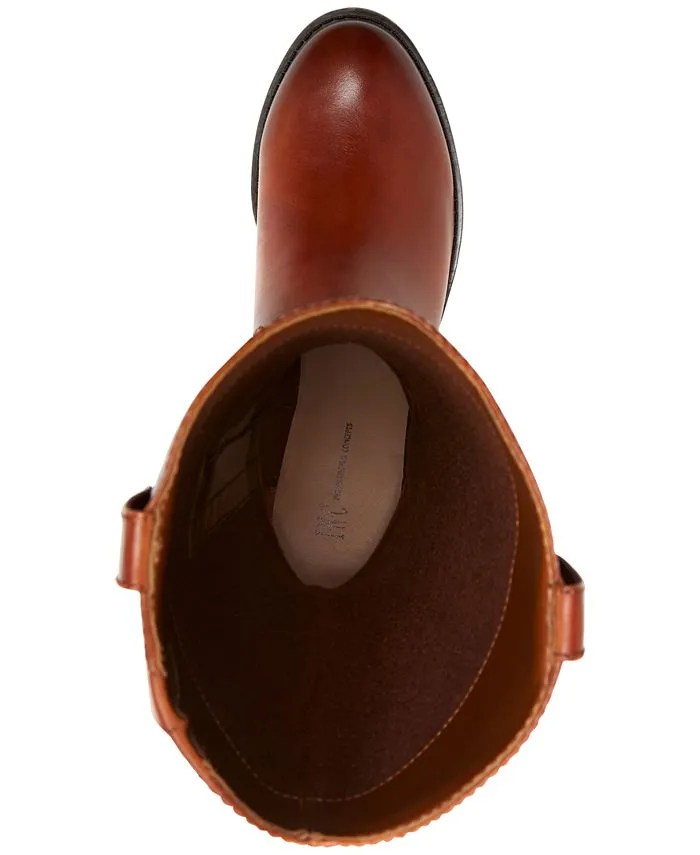 Fawne Wide Top Leather Riding Boots I   .  International Concepts brown
