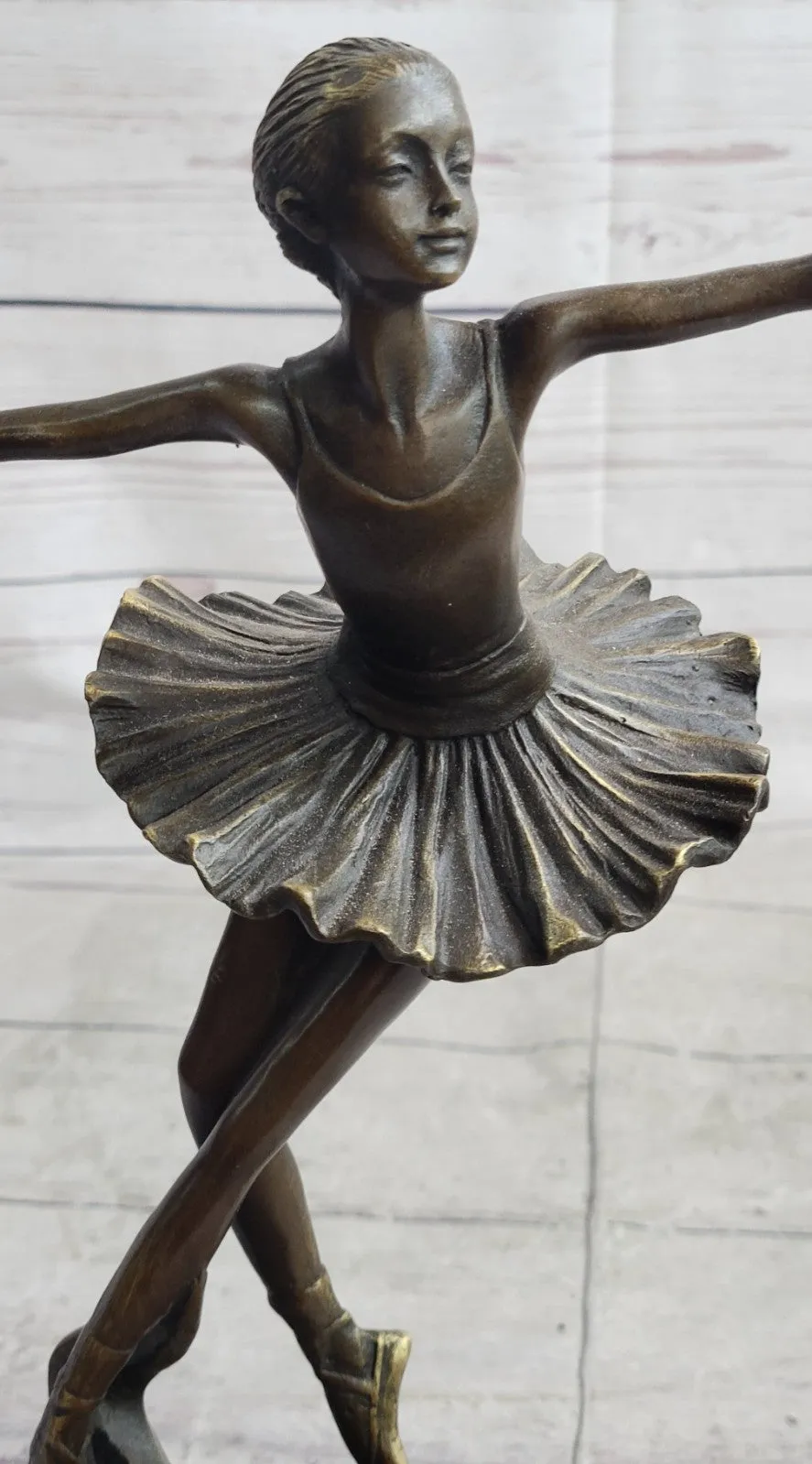 Handcrafted bronze sculpture SALE Marble Deco Nouveau Art Ballerina Prima