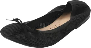 Portable Foldable Ballet Flats for Women Soft Fly Woven Dress Shoes Lightweight Slip On Travel Flat Shoes