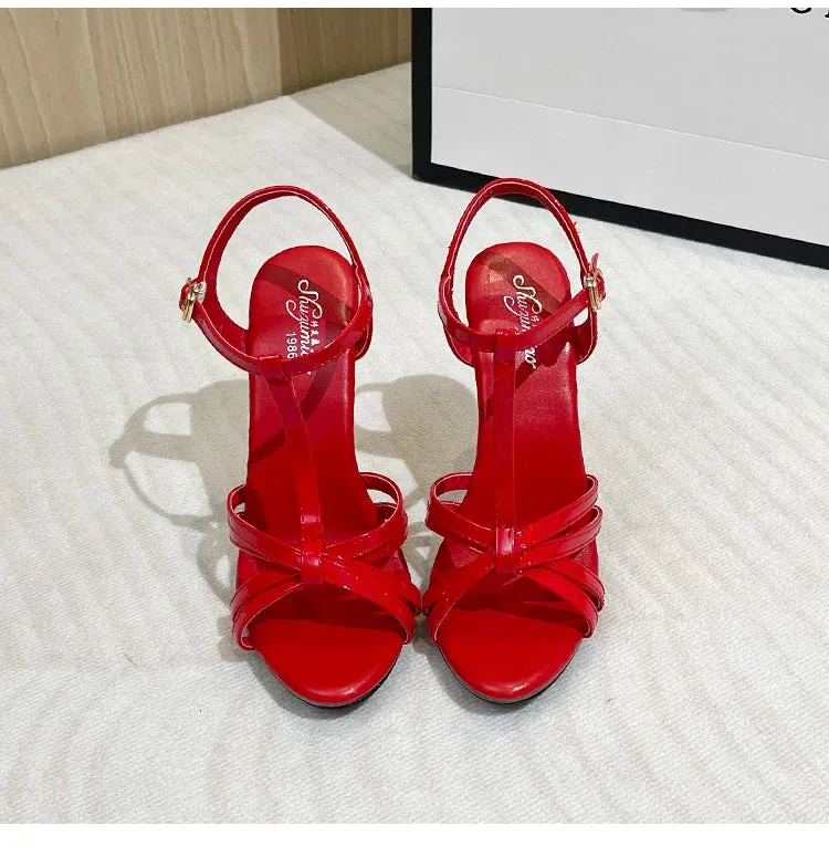 T-Belt Buckle Strap Sandals