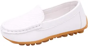 Toddler Girls Boys Soft Slip On Loafers Flat Dress Shoes Kids Casual 𝐌occasins School Uniform Walking Boat Shoes