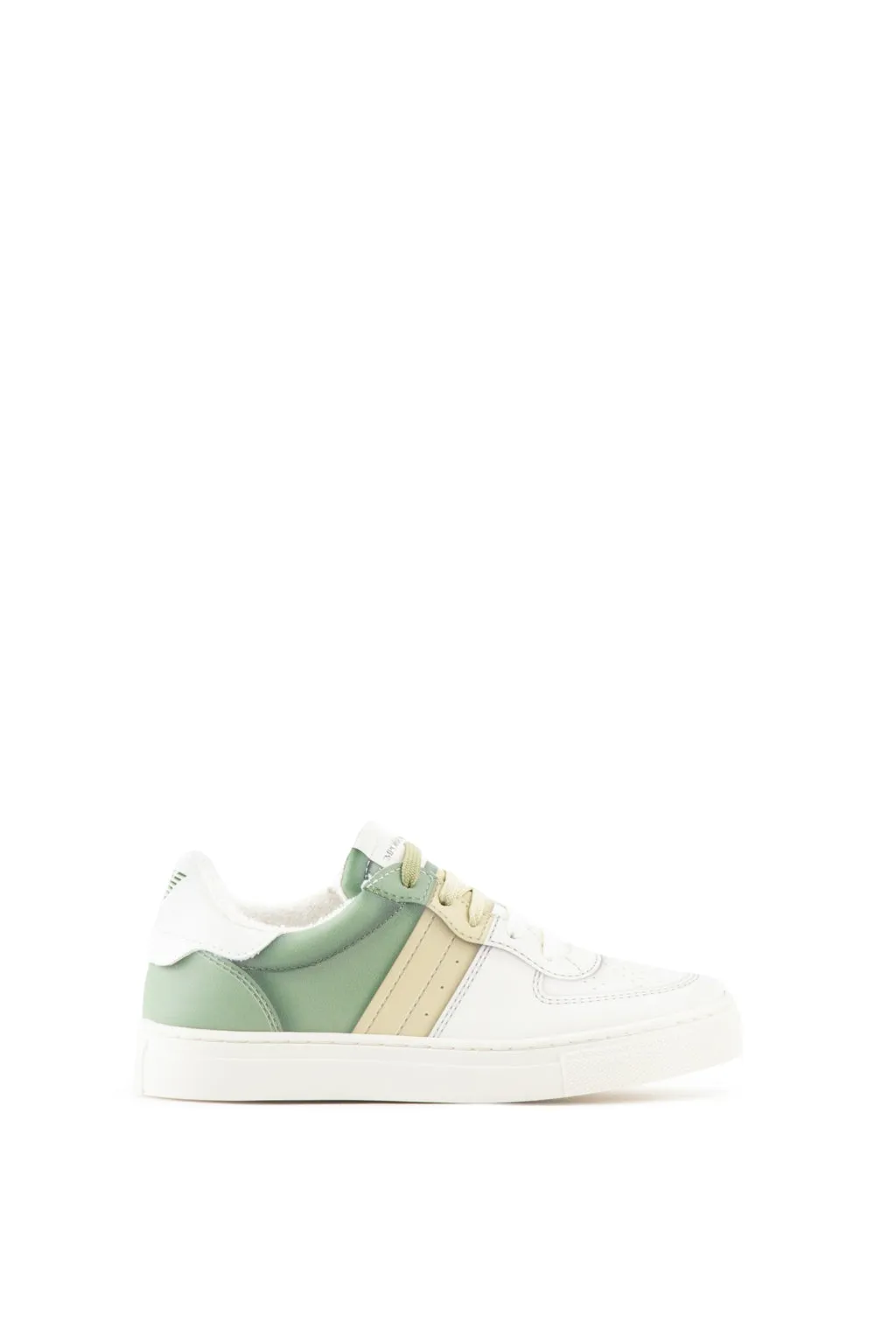 White and Green Sneakers