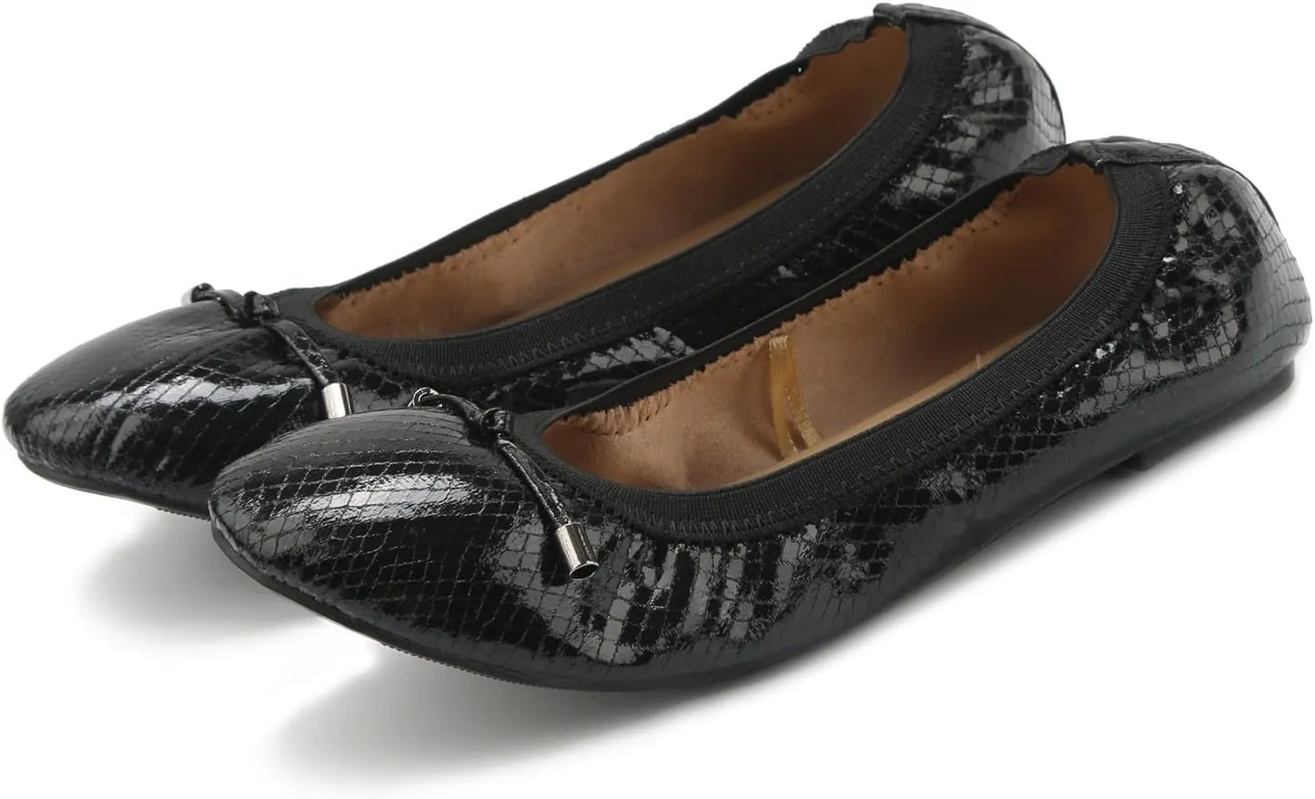 Women’s Ballet Flats Soft Soled Foldable Dress Shoes Lightweight Portable Travel Shoes Slip On Work Shoe